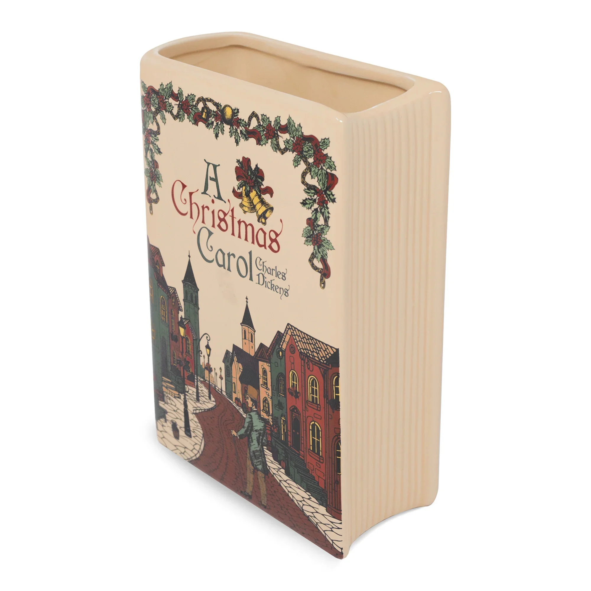 A Christmas Carol Ceramic Book Vase – Large - Image 3