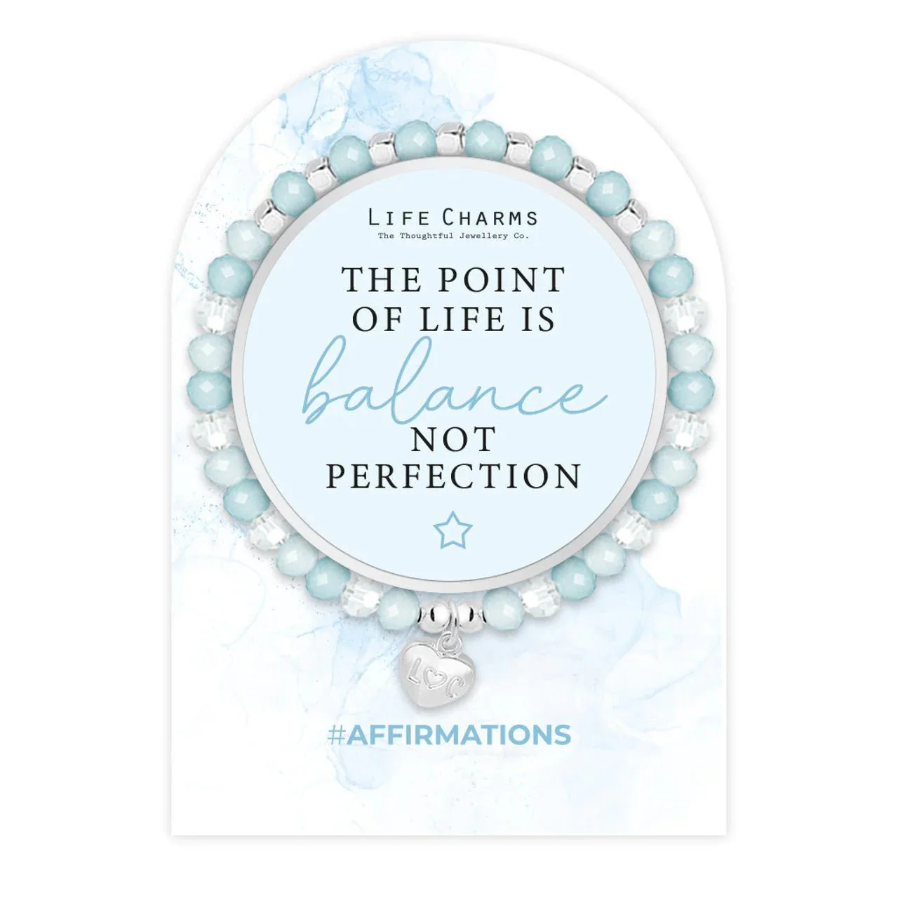 Life Charms Affirmation Bracelet β Balance