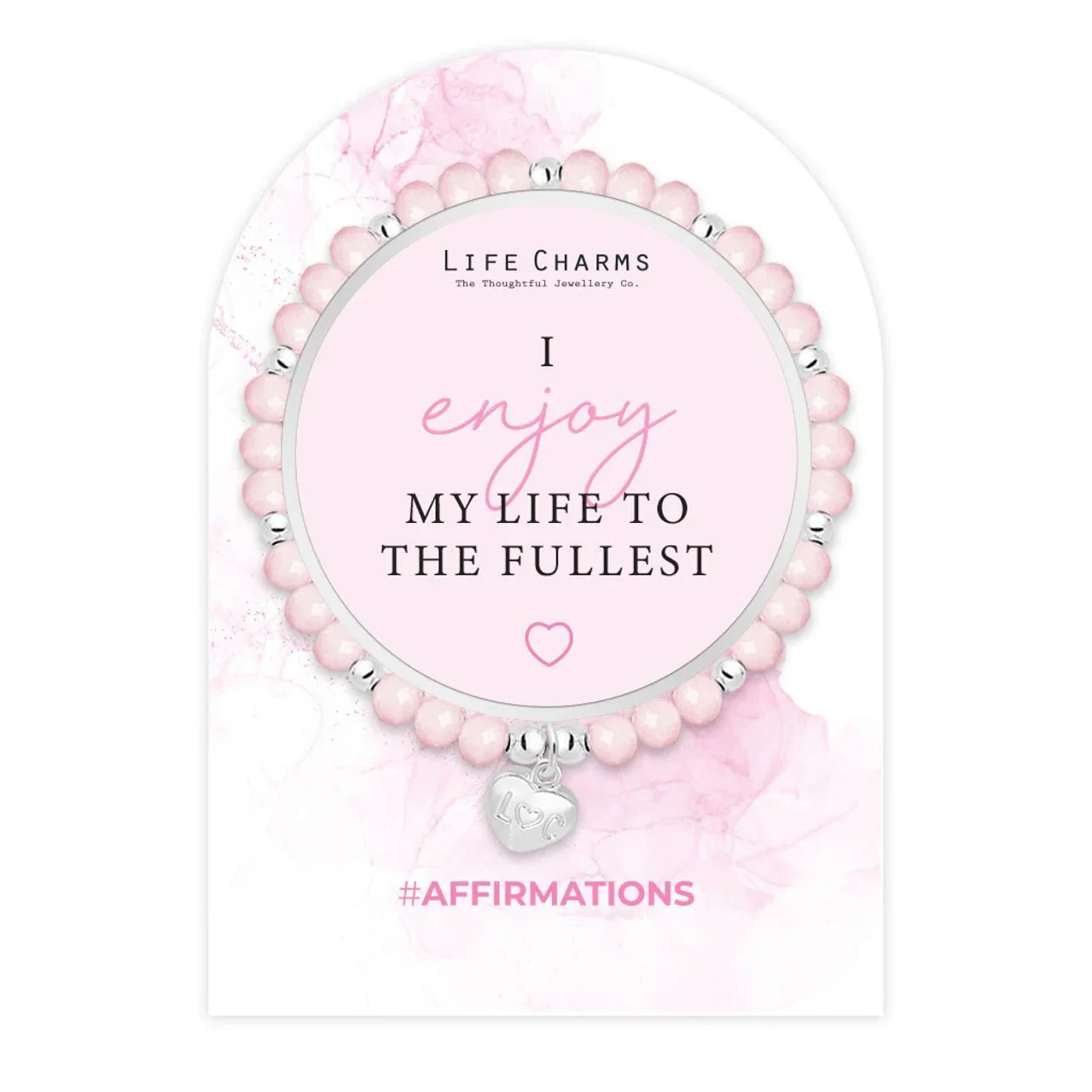 Life Charms Affirmation Bracelet – Enjoy My Life