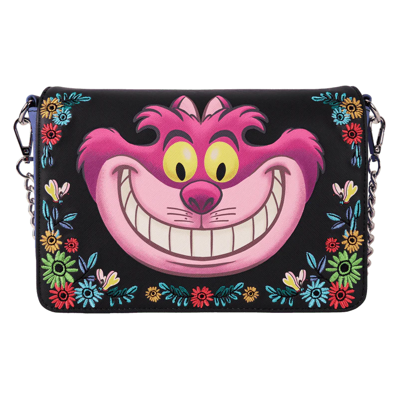 Loungefly Alice in Wonderland Cheshire Cat Tulgey Wood Crossbody Bag