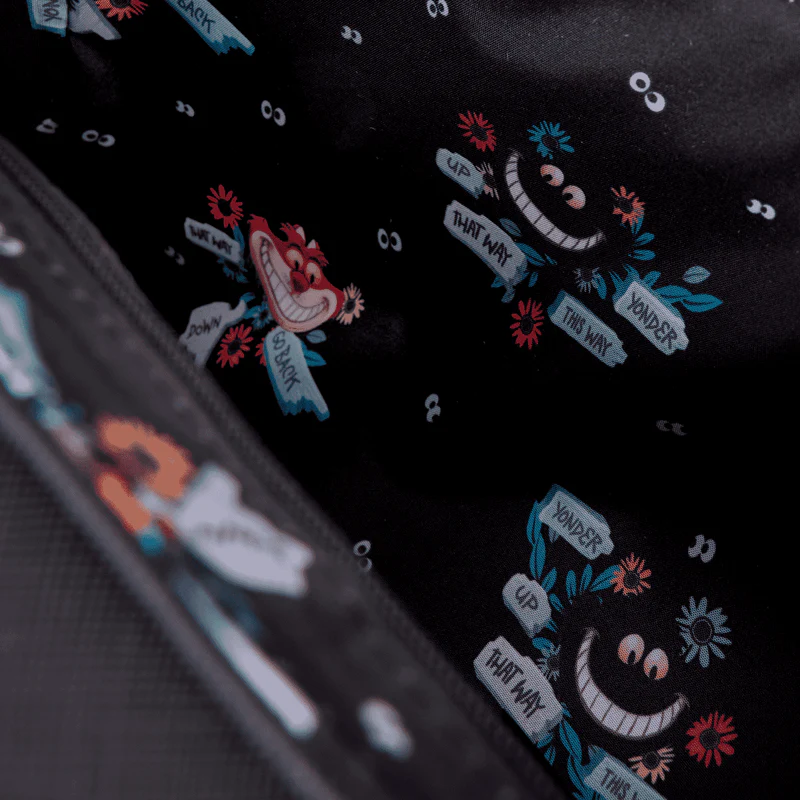 Loungefly Alice in Wonderland Cheshire Cat Tulgey Wood Crossbody Bag - Image 4