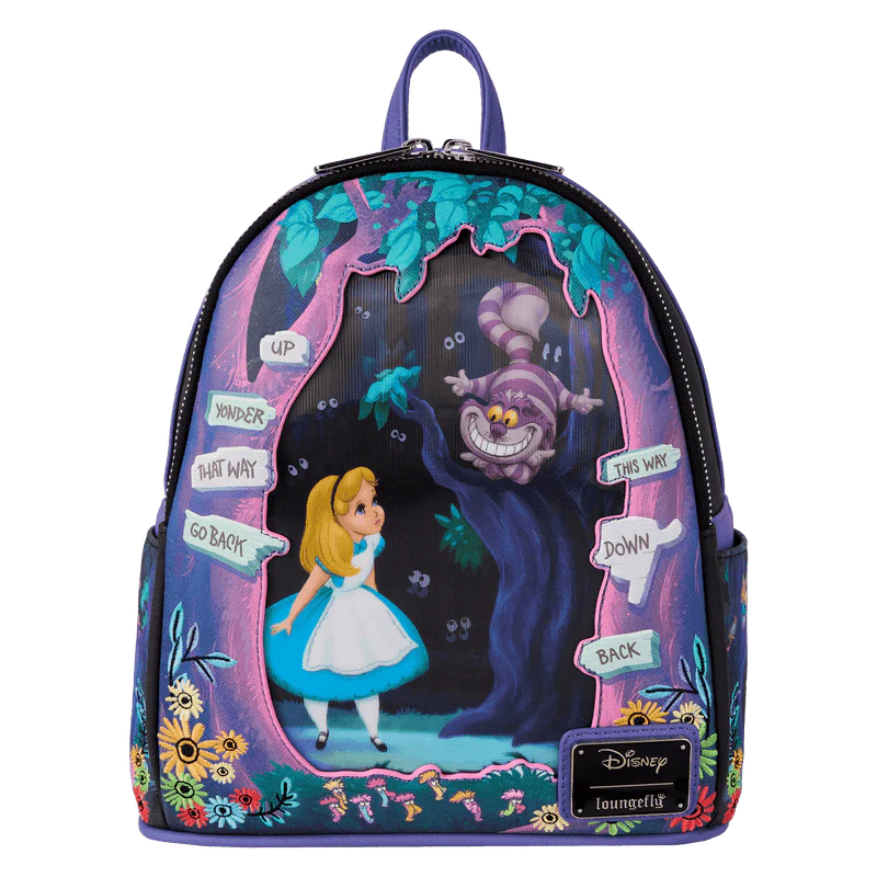Loungefly Alice in Wonderland Tulgey Wood Lenticular Mini Backpack
