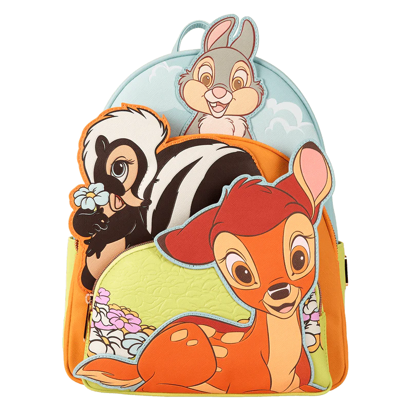 Loungefly Bambi & Friends Triple Pocket Mini Backpack