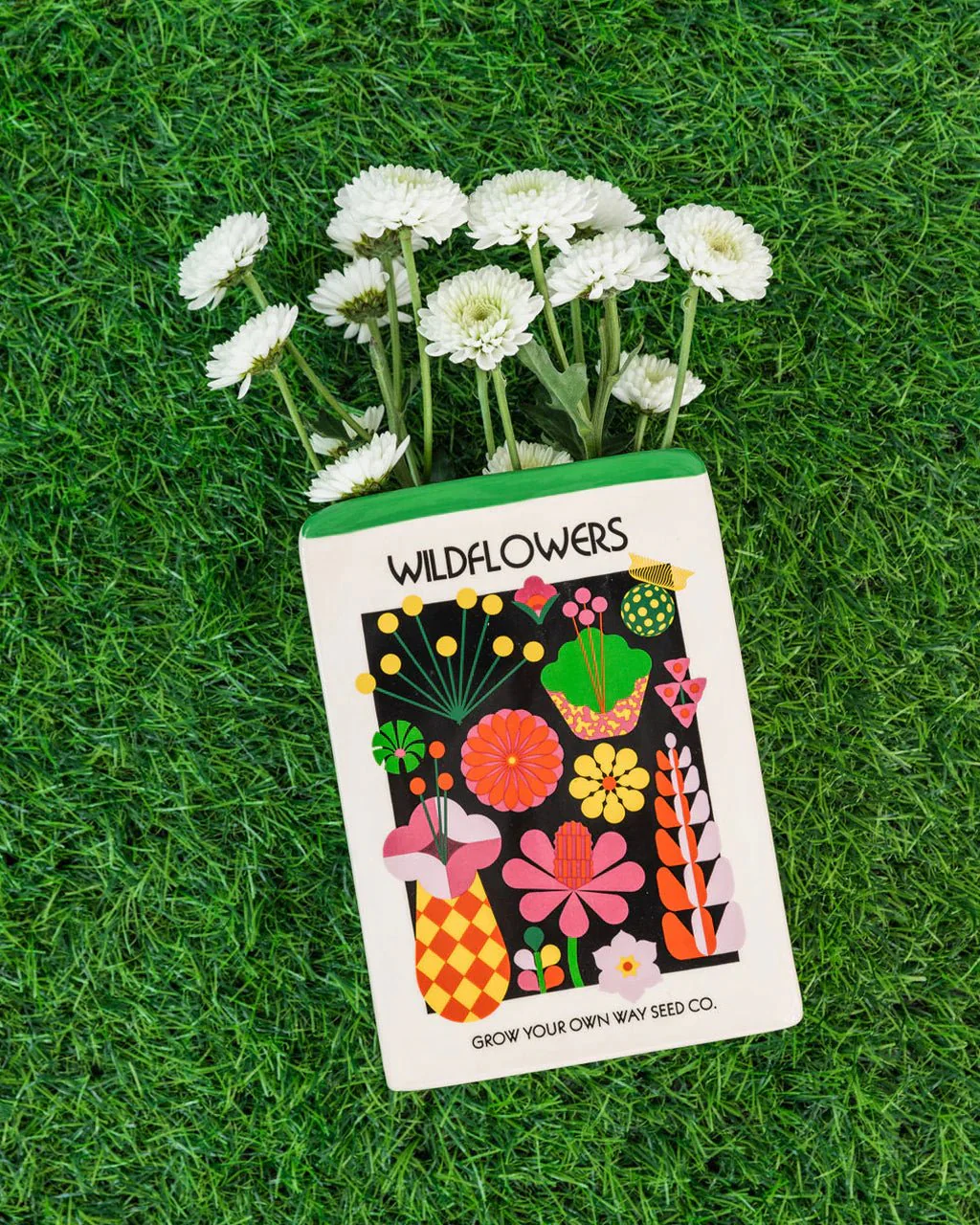 ban.do Wildflower Seeds Ceramic Vase - Image 3