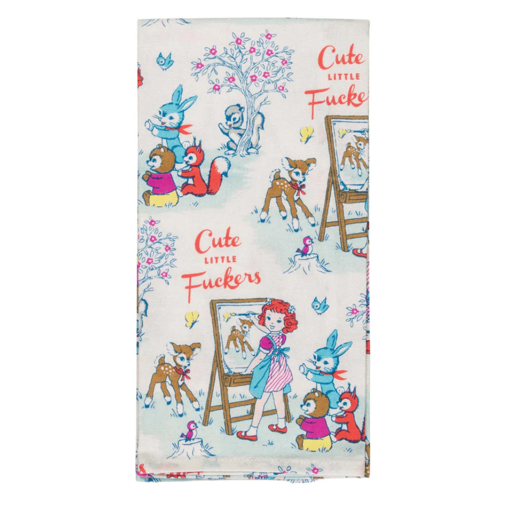 Blue Q - Cute Little Fuckers Tea Towel