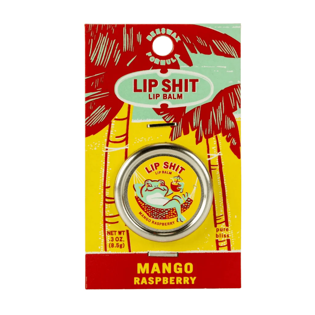 Blue Q Lip Shit Lip Balm – Mango Raspberry