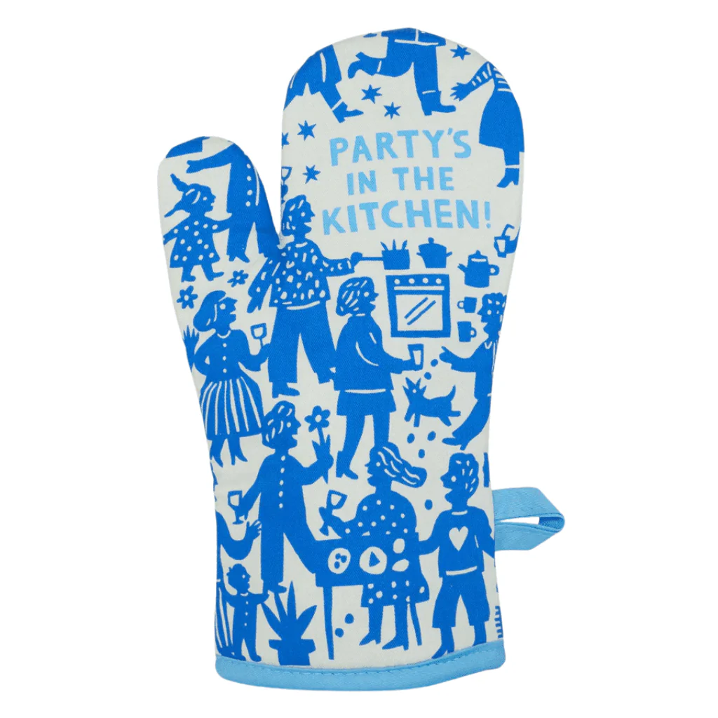 Blue Q Oven Mitt - Party’s In The Kitchen!