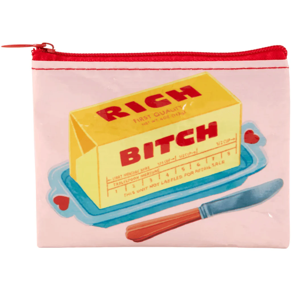 Blue Q Rich Bitch Coin Purse