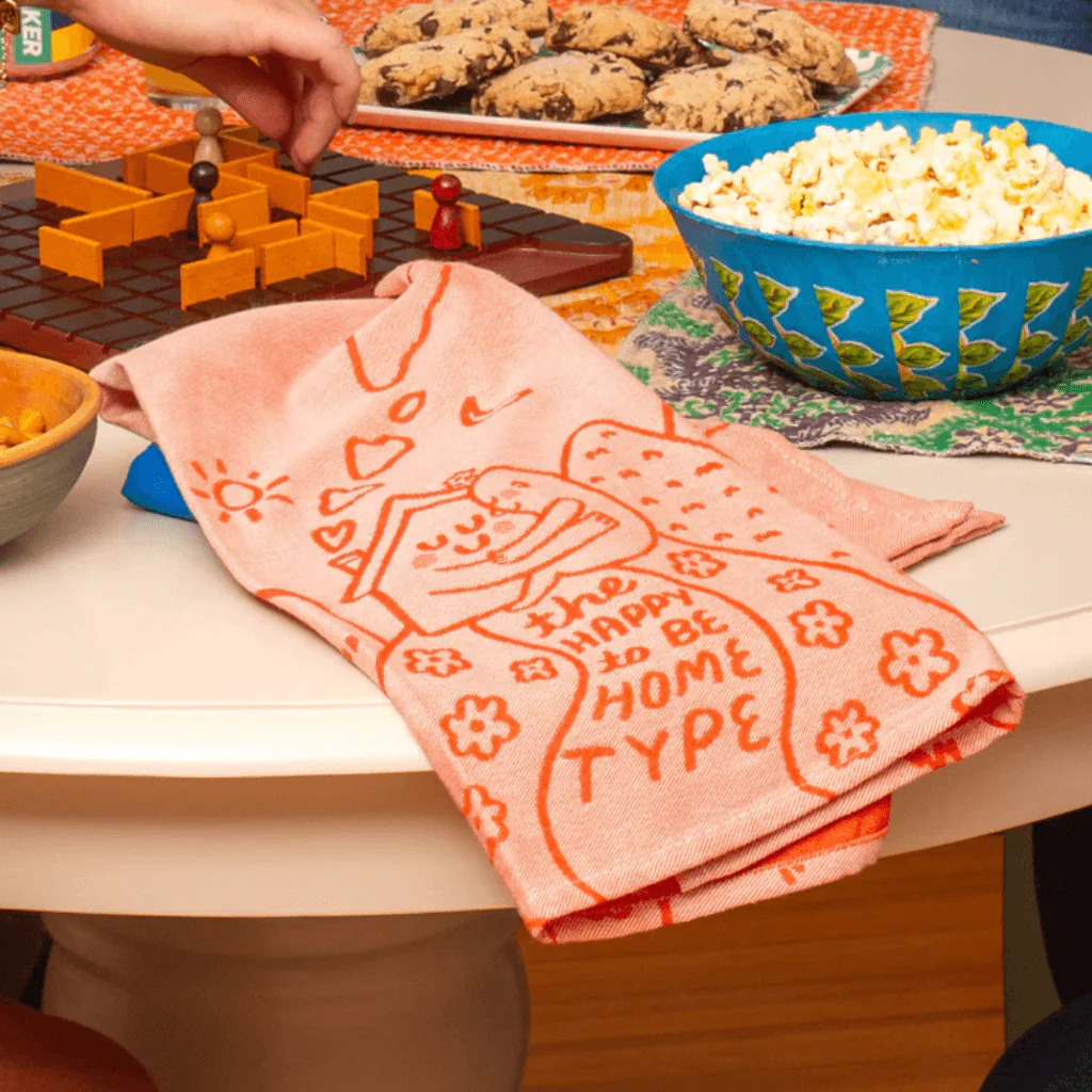 Blue Q - The Happy To Be Home Type Tea Towel - Image 3