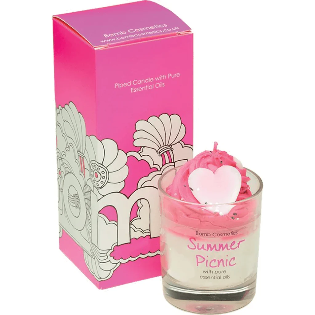Bomb Cosmetics Summer Picnic Piped Scented Candle