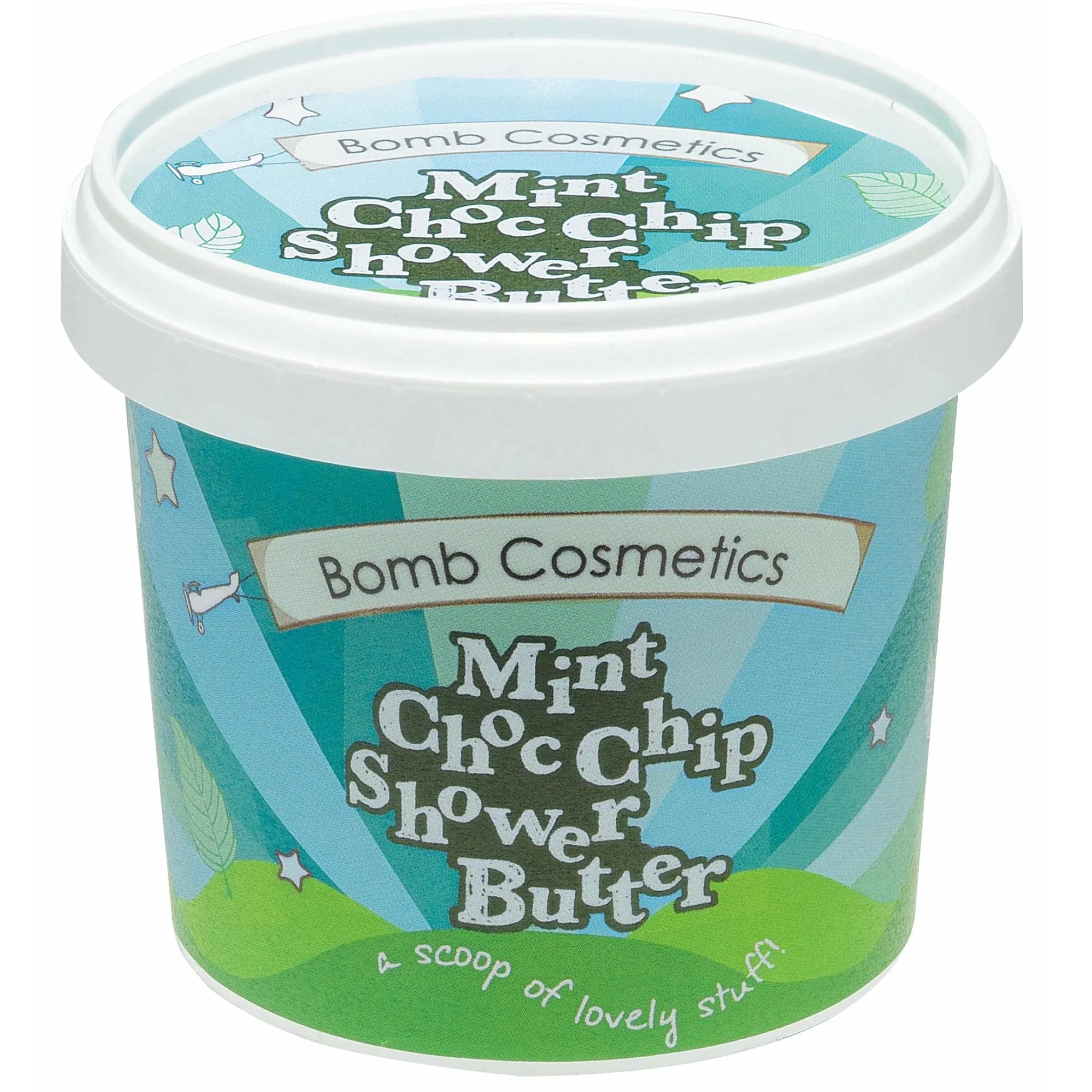 Bomb Cosmetics Shower Butter 365ml - Mint Choc Chip