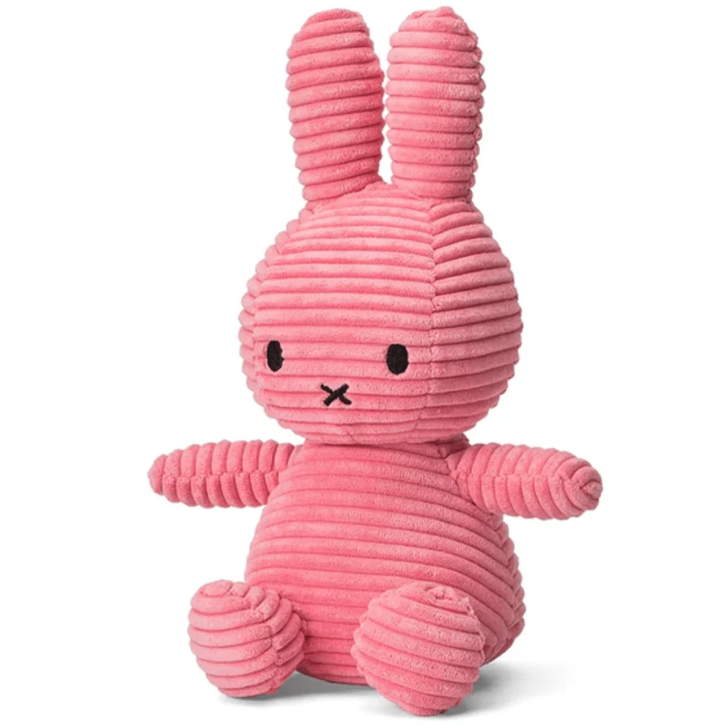 Bubblegum Pink Corduroy Miffy Plush by Bon Ton Toys - Image 2
