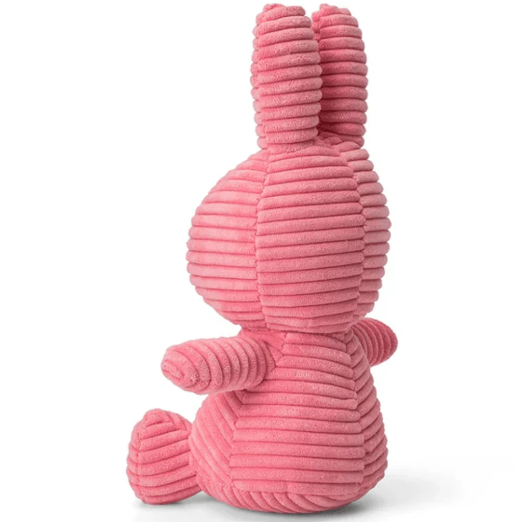 Bubblegum Pink Corduroy Miffy Plush by Bon Ton Toys - Image 3