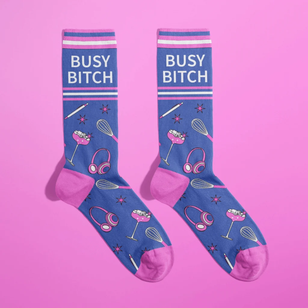 Busy Bitch Women’s Crew Socks