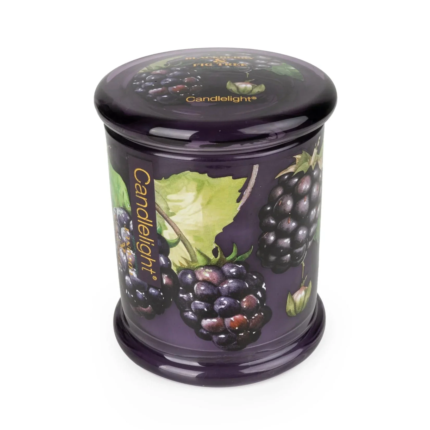 Candlelight Large Glass Lidded Jar Candle β Blackberry & Fig Tree - Image 2