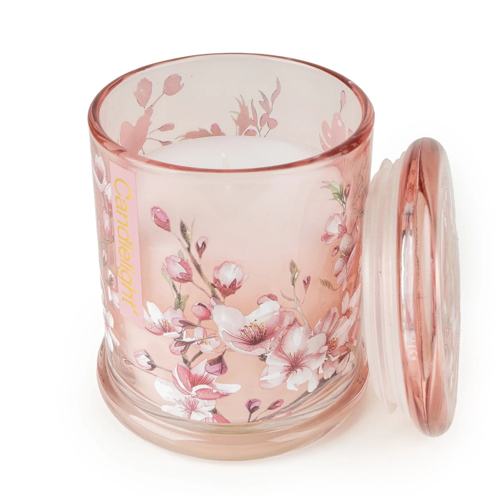 Candlelight Large Glass Lidded Jar Candle โ Cherry Blossom & Sakura - Image 3