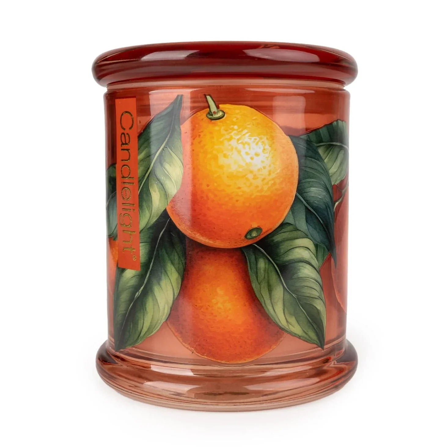 Candlelight Large Glass Lidded Jar Candle ā Mandarin & Orange Blossom
