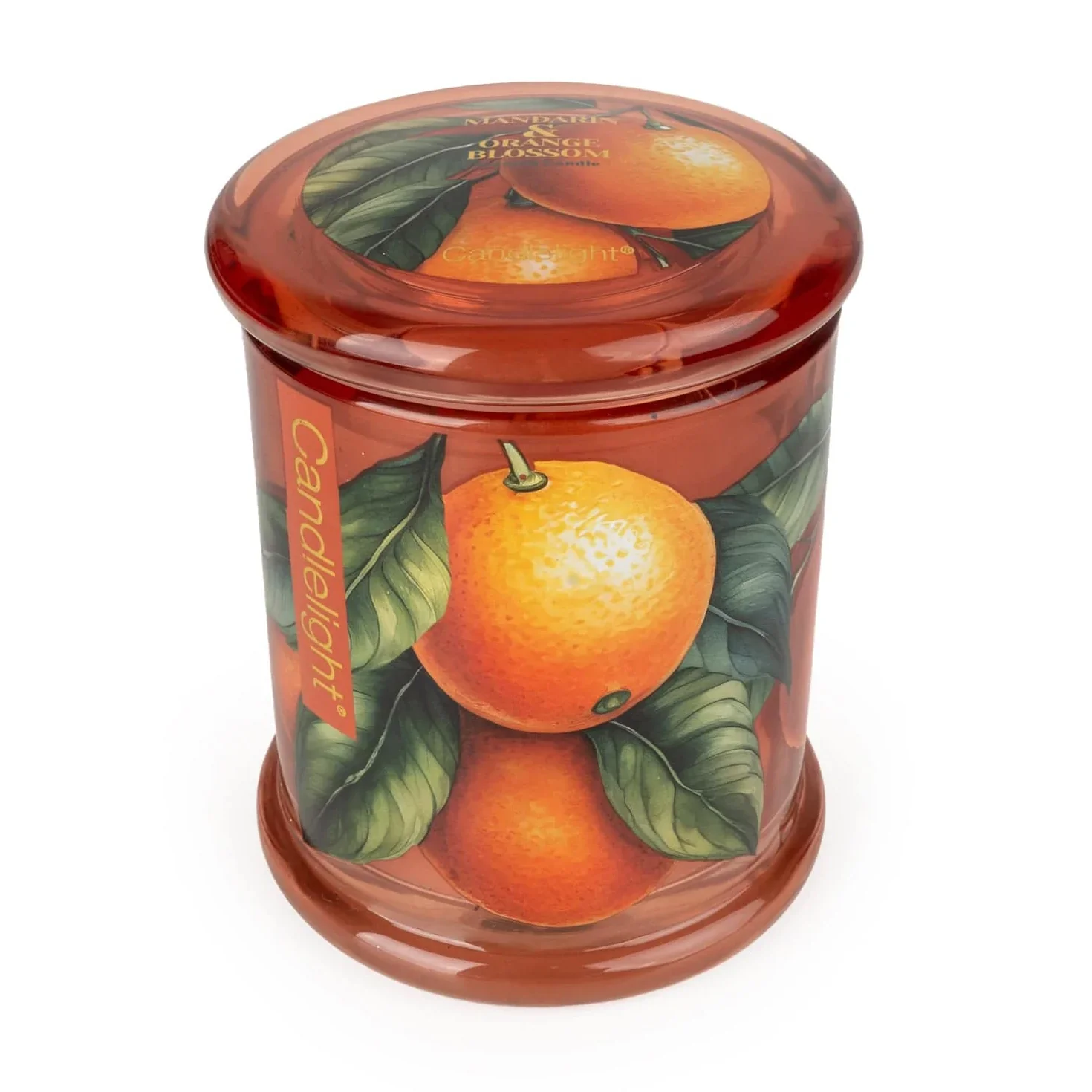 Candlelight Large Glass Lidded Jar Candle ā Mandarin & Orange Blossom - Image 2