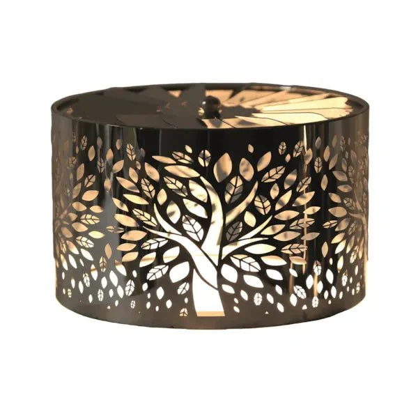 Tree of Life Spinning Carousel Candle Shade – Silver
