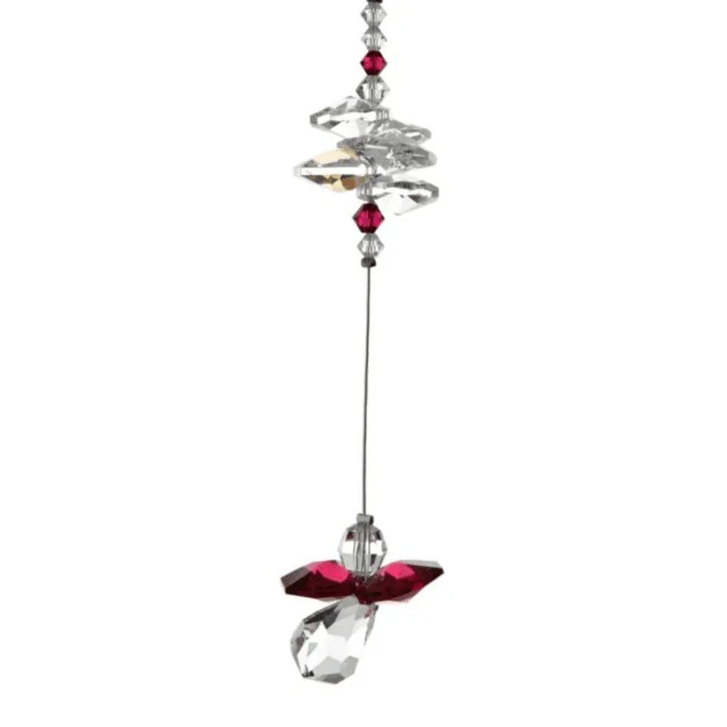 Wild Things Ruby Guardian Angel Crystal Cascade β July Birthstone