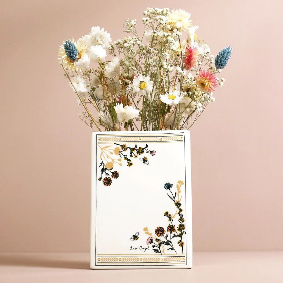 Lisa Angel Ceramic Little Book of Flowers Vase - Image 6