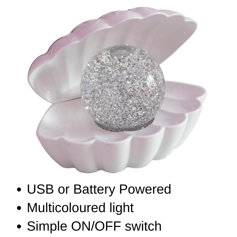 Colour LED Clam - Mint Pearl - Image 4