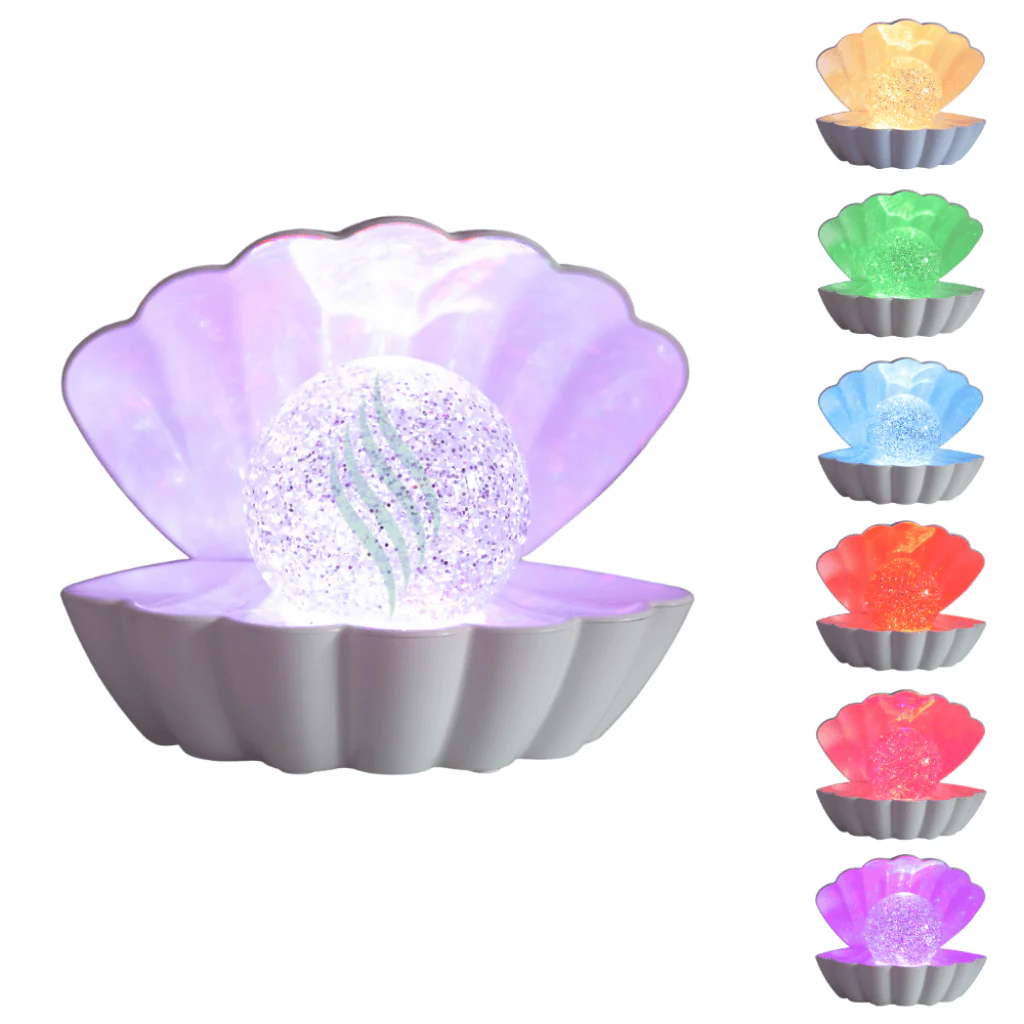 Rose Gold LED Colour Changing Clam Mood Light - Image 4