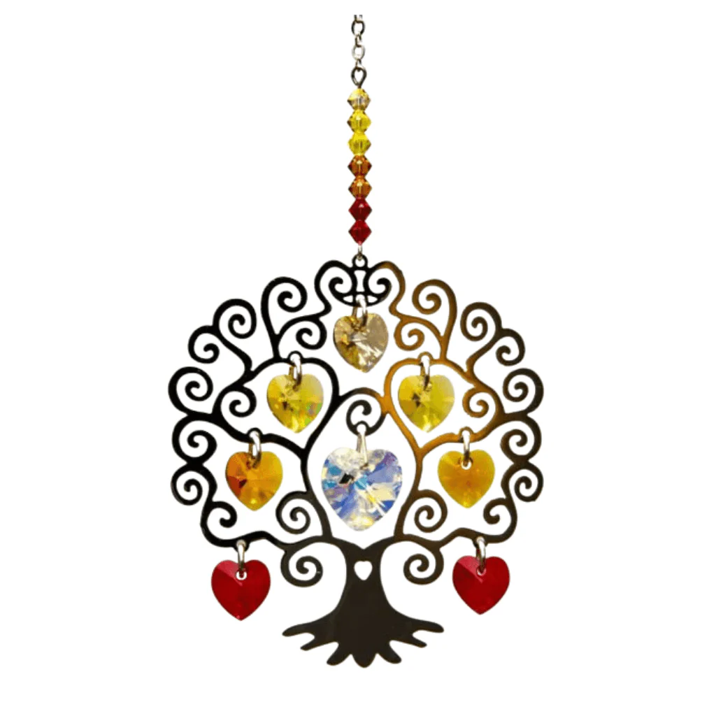 Tree of Life Autumn Crystal Suncatcher – Pure Radiance Collection