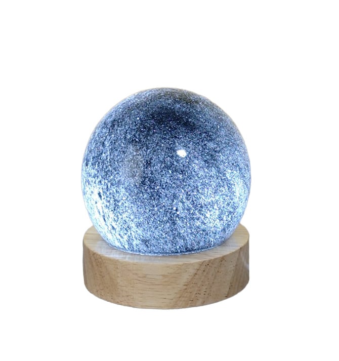 Cosmic Black Planet Night Light – USB Galaxy Globe Lamp
