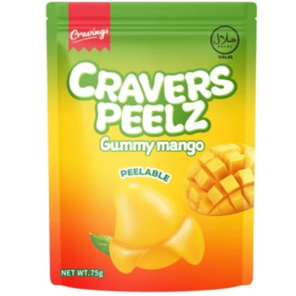 Cravers Peelz Gummy Mango 75g
