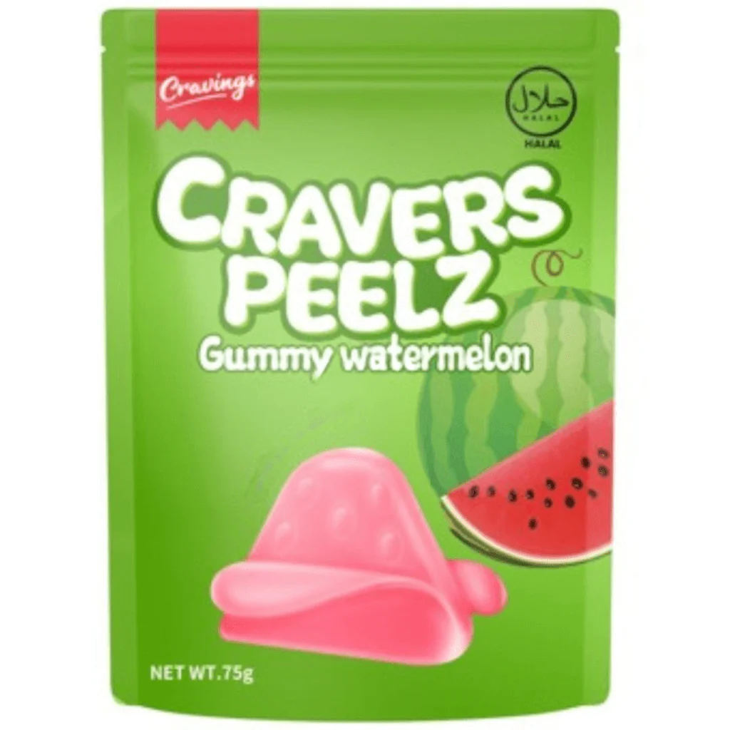 Cravers Peelz Gummy Watermelon 75g