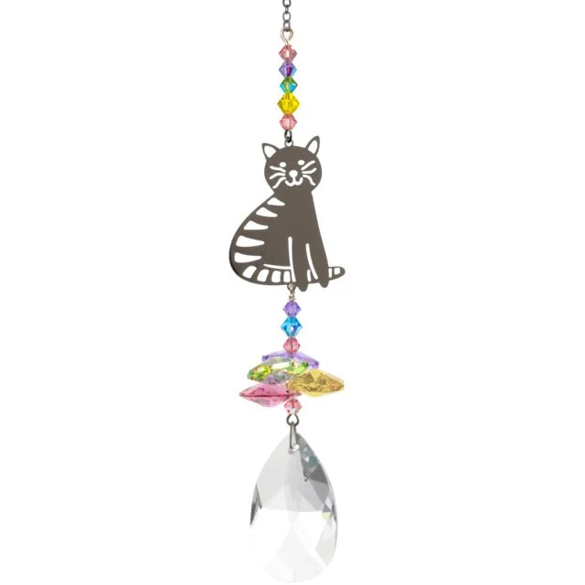 Wild Things Crystal Fantasy Small - Sitting Cat Confetti
