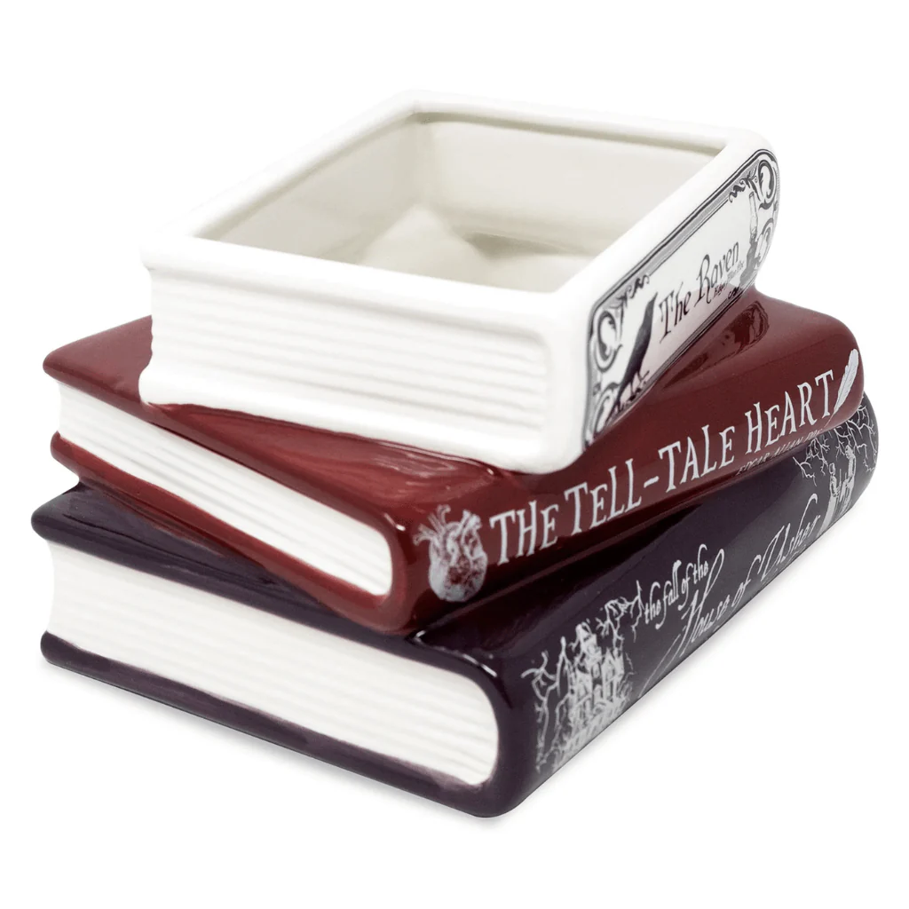 Edgar Allan Poe Stacked Books Planter - Image 2
