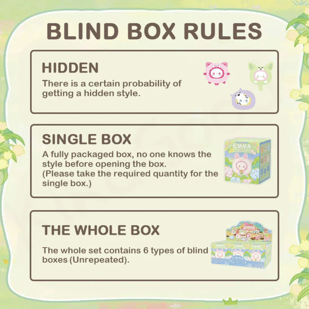 Lovely Emma Rua Rua Zoo Plush Keychain Blind Box - Image 3