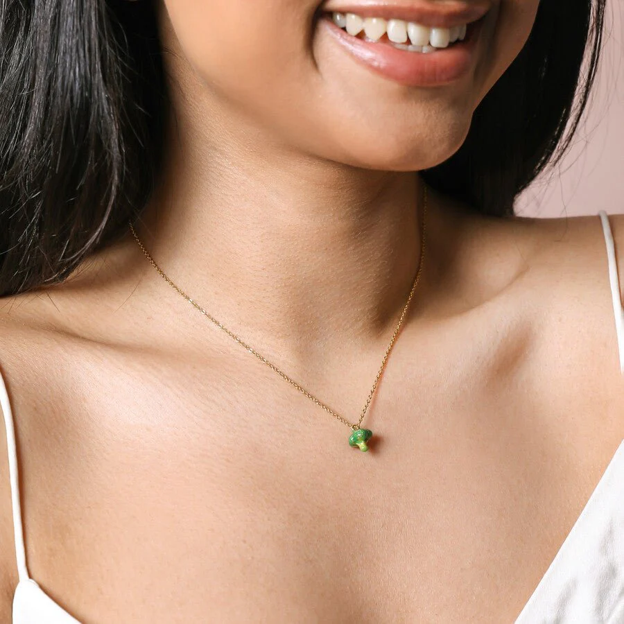 Lisa Angel Broccoli Pendant Necklace - Image 3
