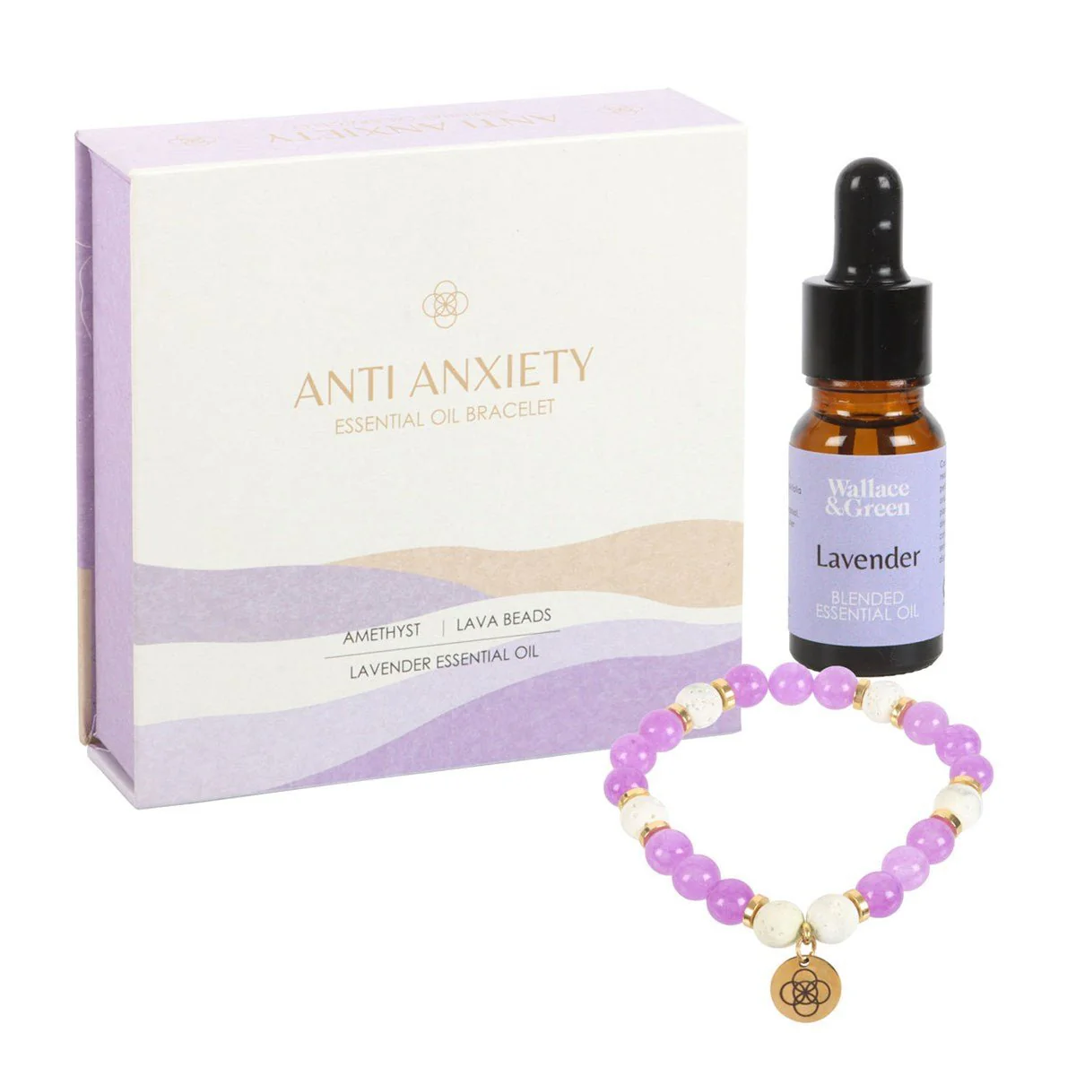 Essential Oil Gemstone Bracelet Kit - Amethyst