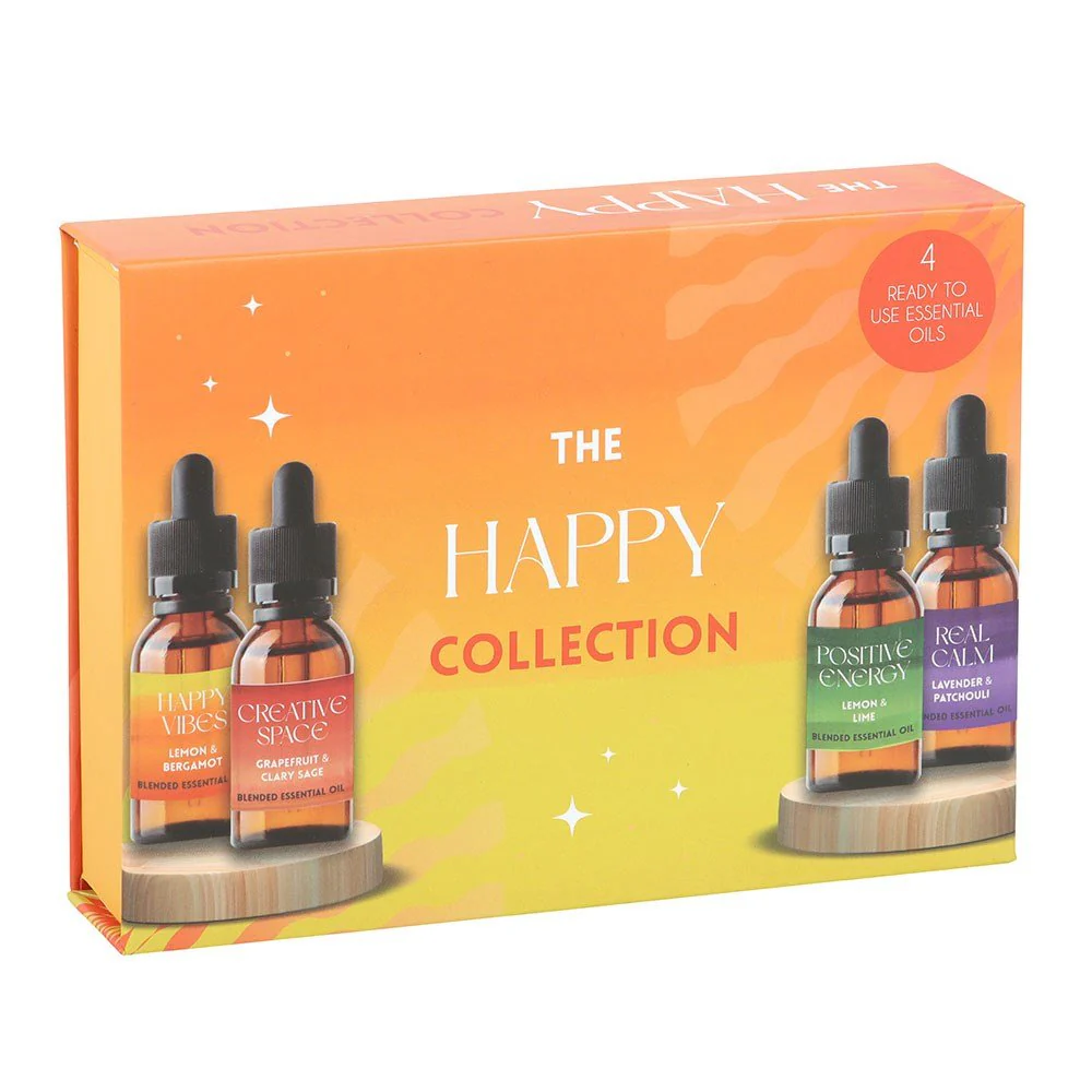 Happy Essential Oils Gift Set β 4 Uplifting Blends