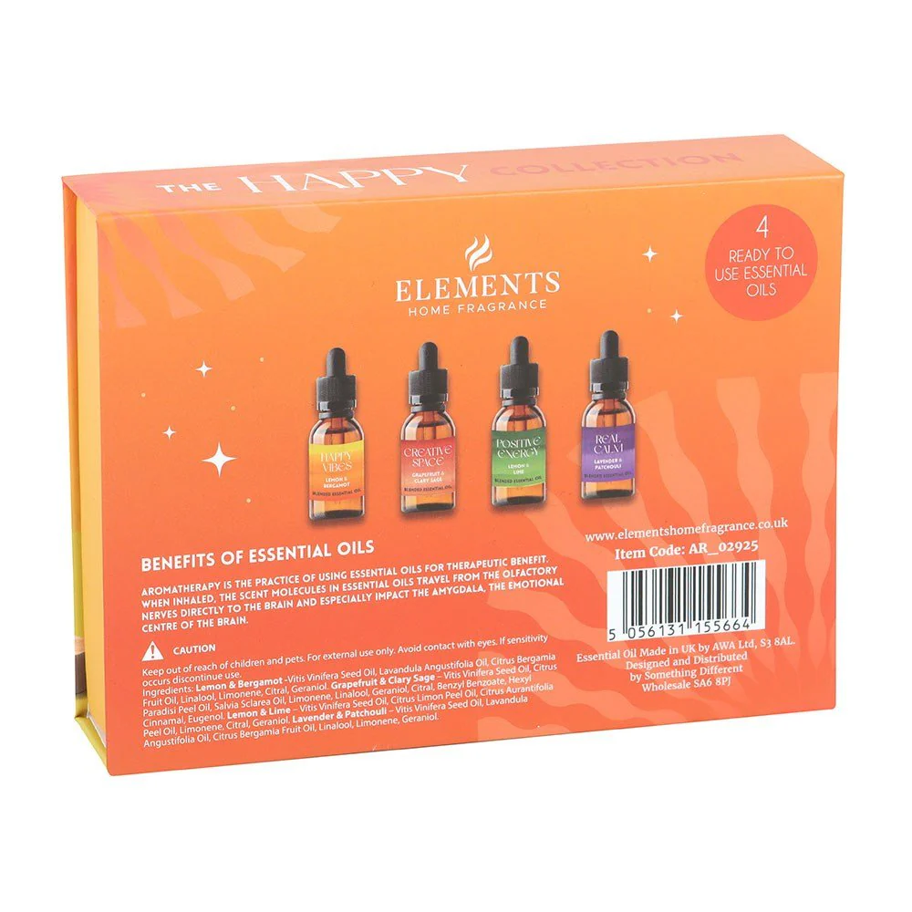 Happy Essential Oils Gift Set β 4 Uplifting Blends - Image 3