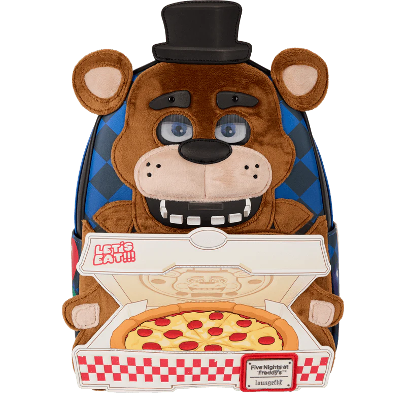 Loungefly Five Nights at Freddy's Freddy Fazbear Plush Cosplay Lenticular Mini Backpack