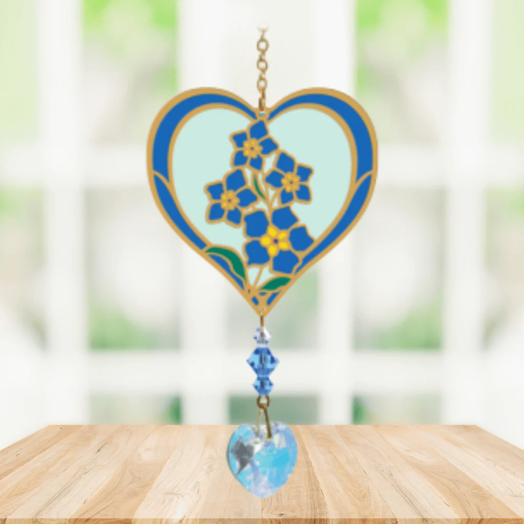 Forget-Me-Not Crystal Suncatcher – Fabulous Florals - Image 2