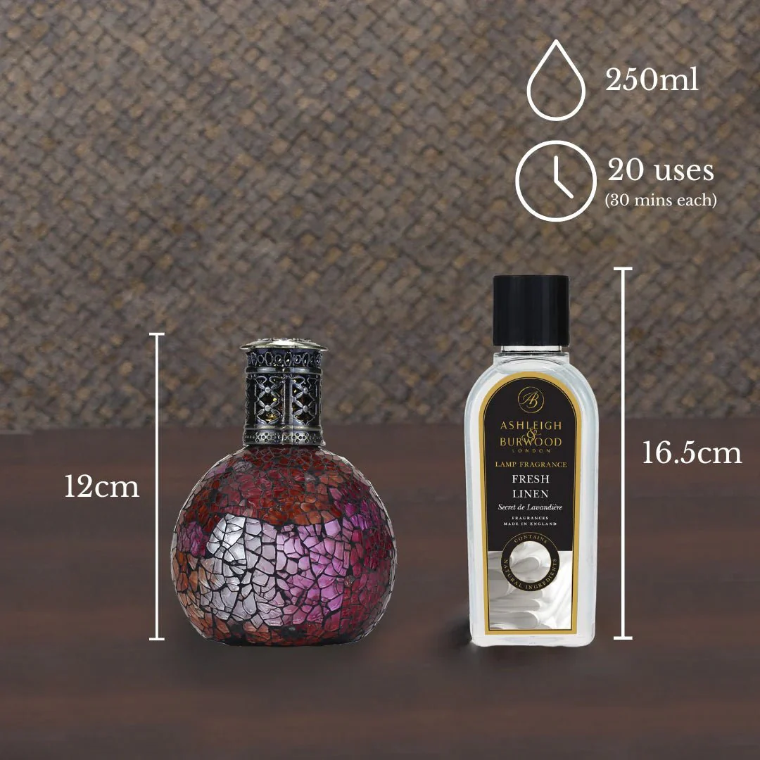 Fragrance Lamp Gift Set - Rose Bud & Fresh Linen - Image 3