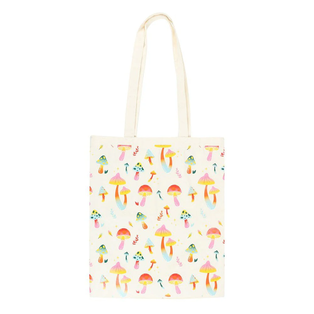 Funky Fungi Print Tote Bag