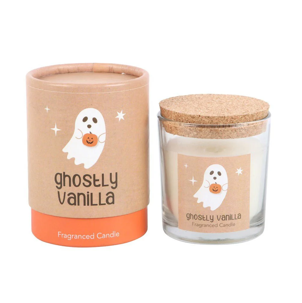Ghostly Vanilla Glass Candle