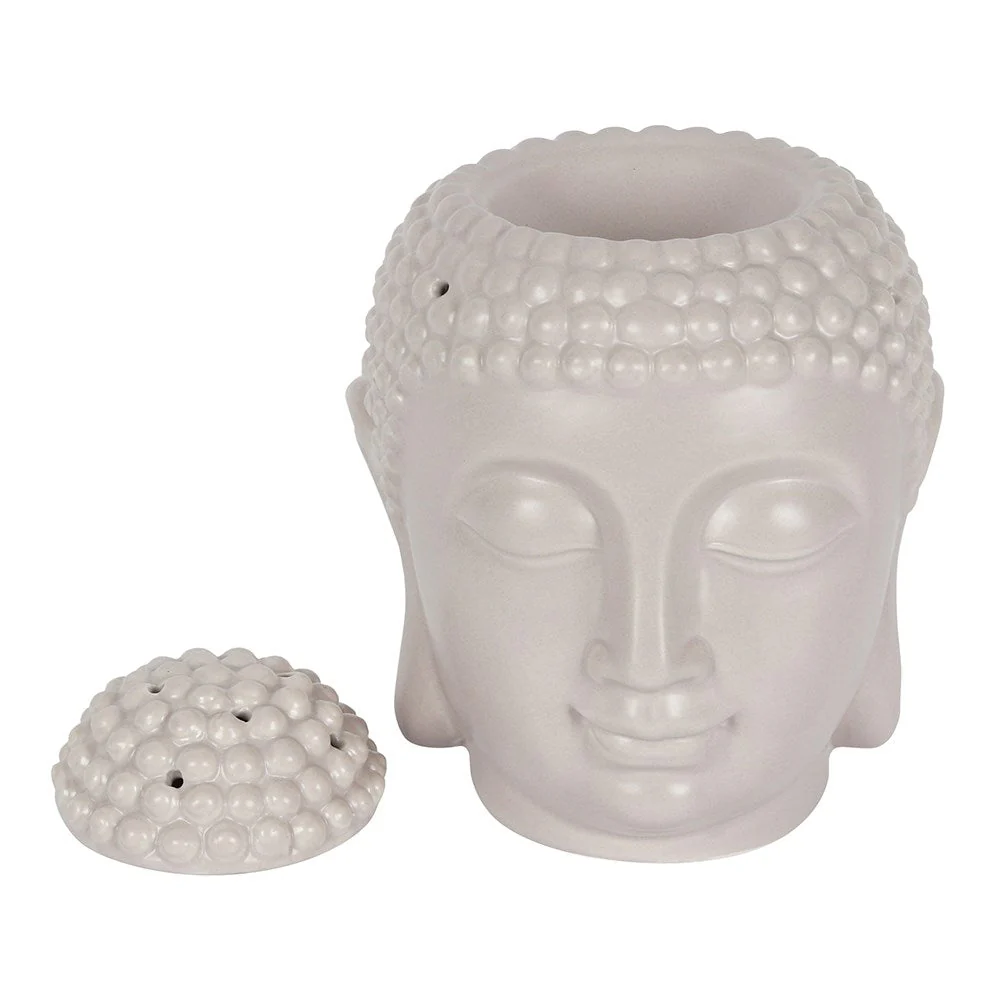 Giant Buddha Head Oil Burner - Grey - Image 2