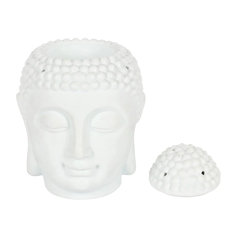 Giant Buddha Head Oil Burner - White - Image 2