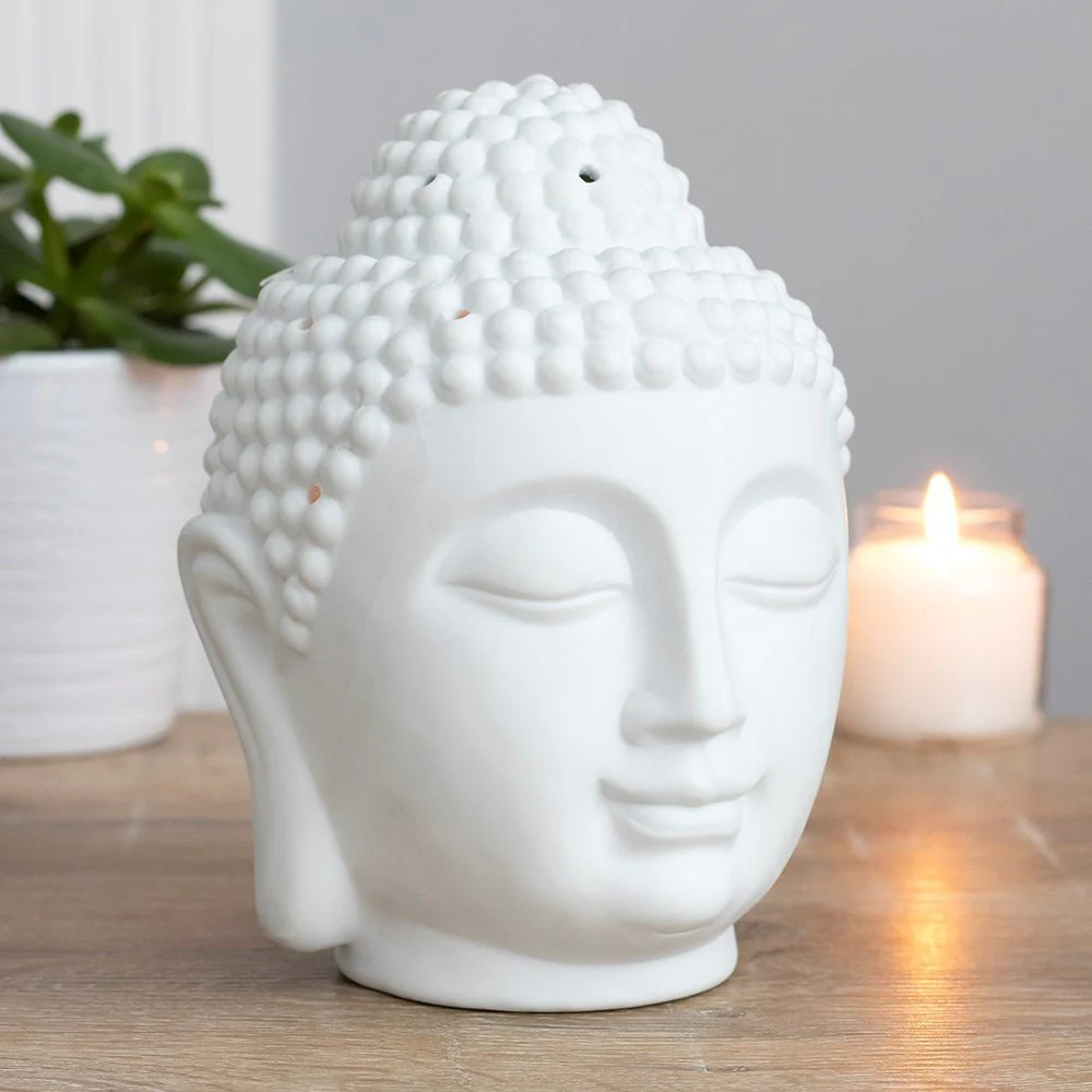 Giant Buddha Head Oil Burner - White - Image 5