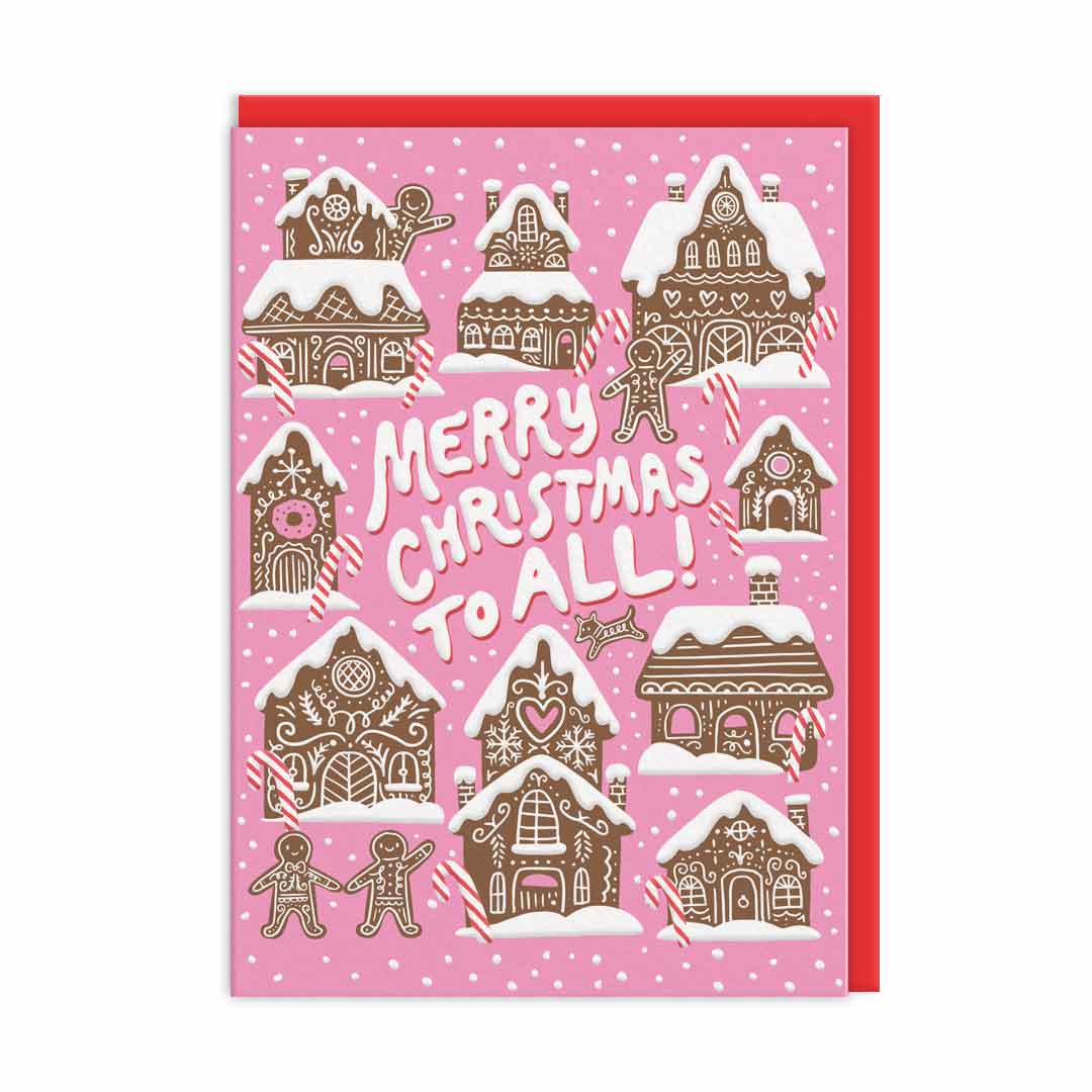 Gingerbread Houses Christmas Card