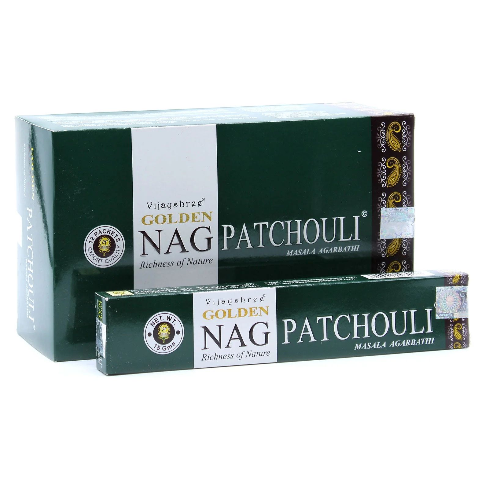 Satya Golden Nag Patchouli Incense Sticks 15g