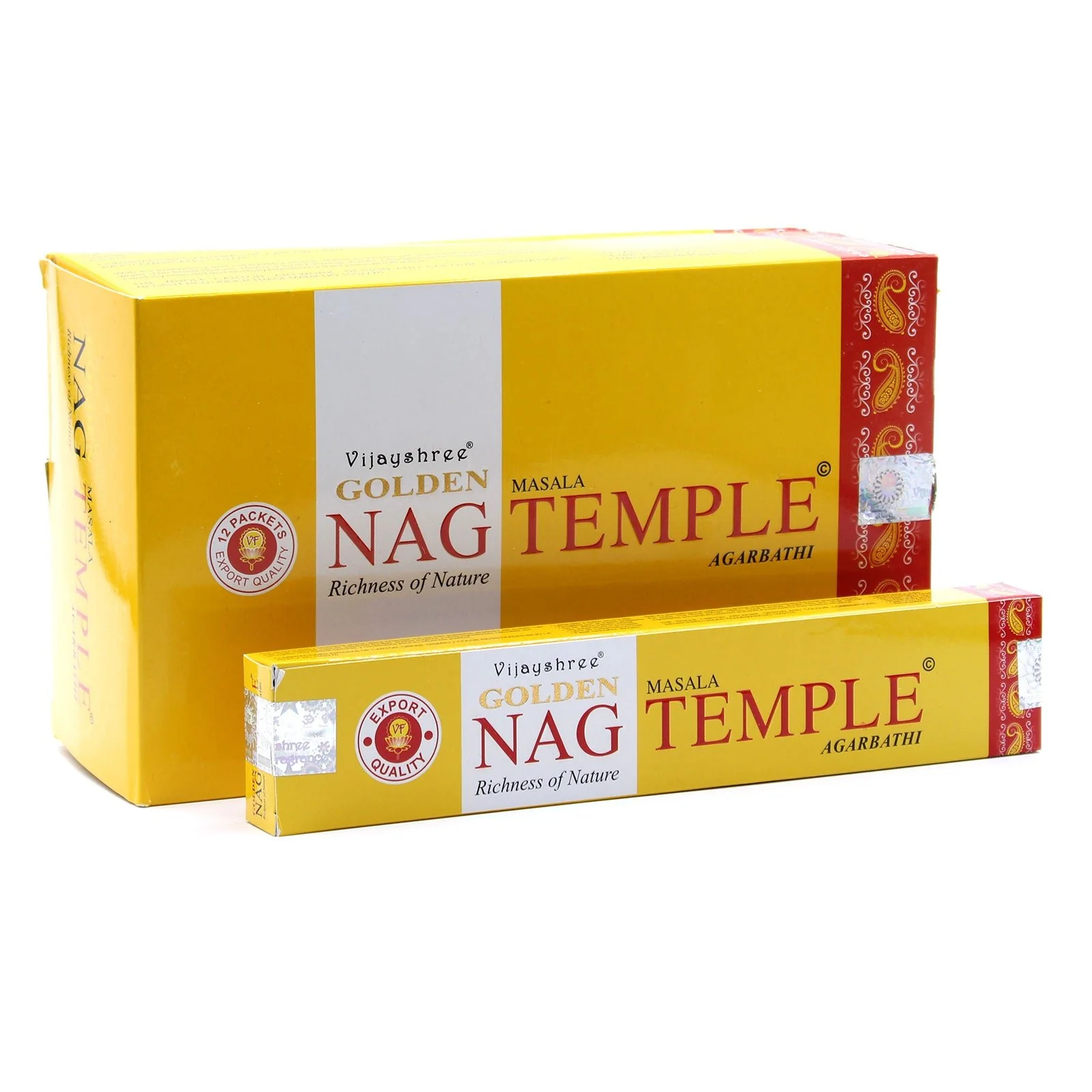 Satya Golden Nag Temple Incense Sticks 15g