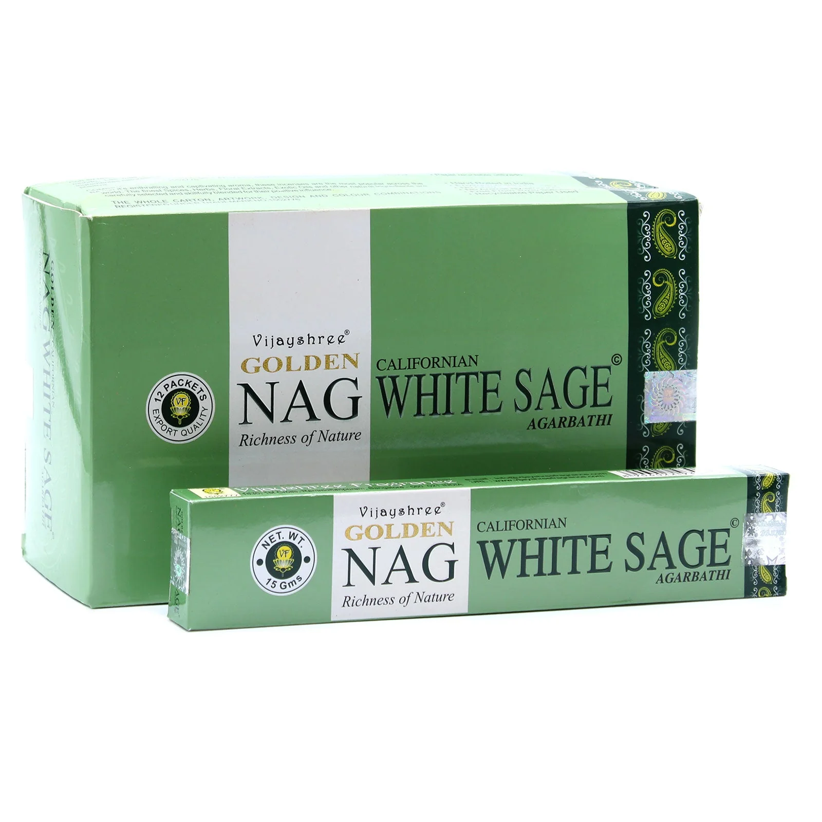 Satya Golden Nag White Sage Incense Sticks 15g